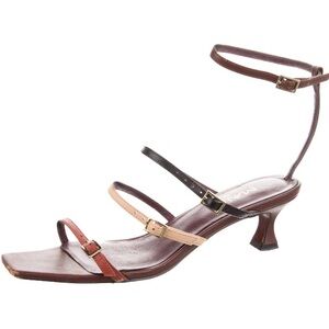 Manu Atelier Strappy Kitten Heel Sandal size 8.5, EU 39